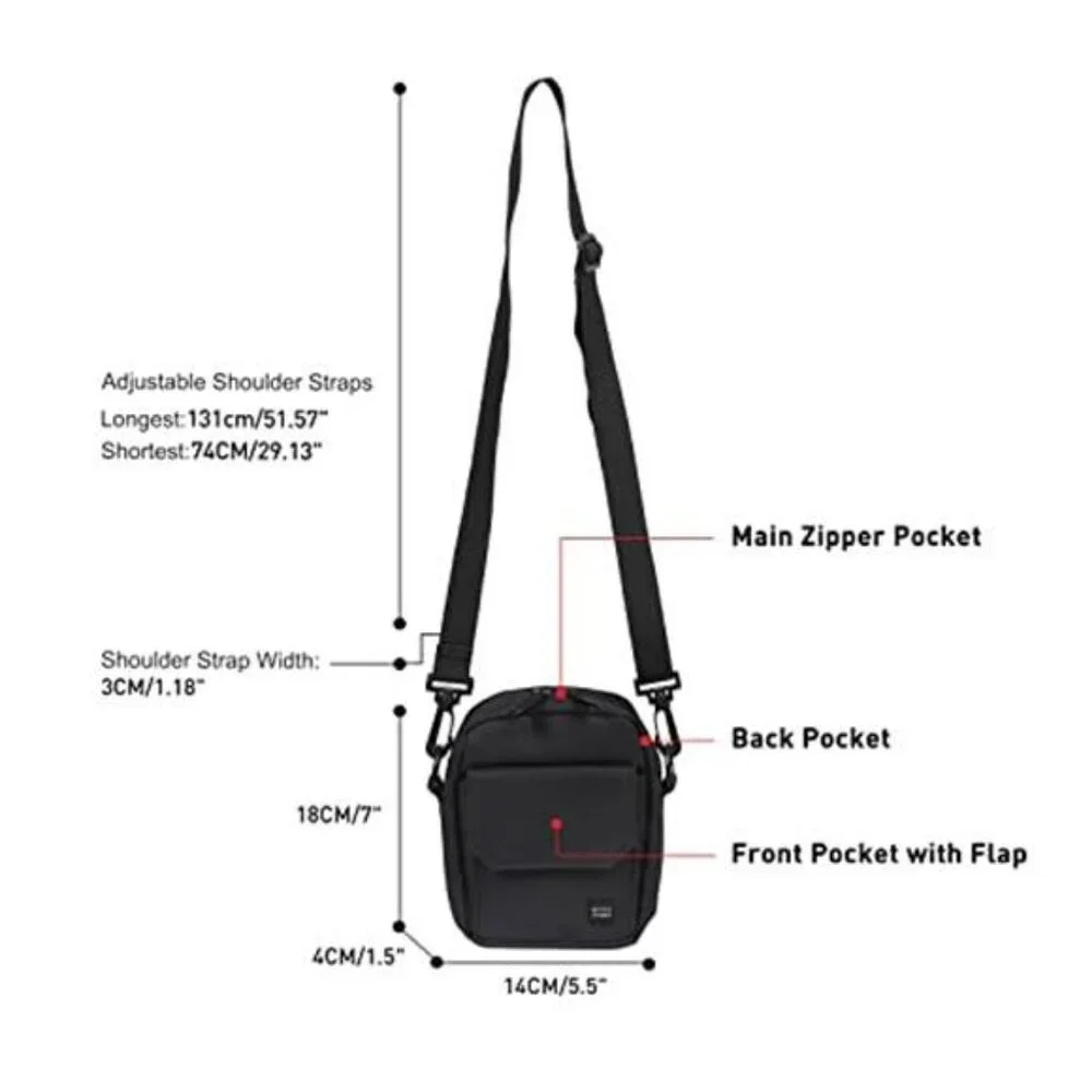 Crossbody Bag for Mens,Travel Passport Wallet Bag for Men for Cell
